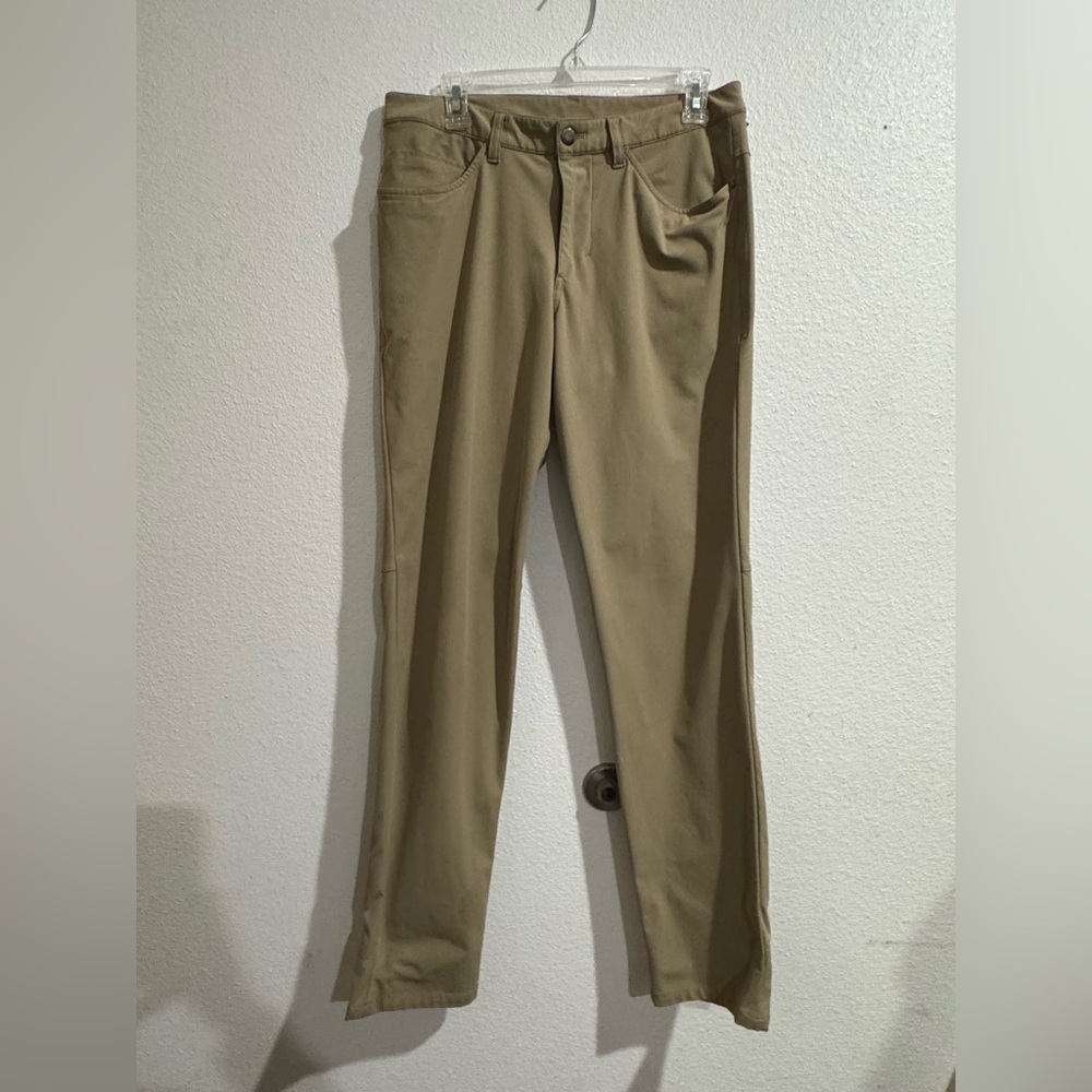 Khaki Lulu Lemon Pants